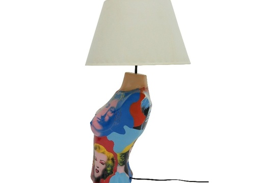B0475 ANDY WARHOL POP ART LAMP FEMALE 3