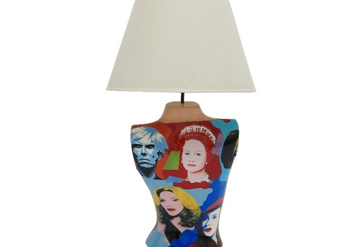 B0475 ANDY WARHOL POP ART LAMP FEMALE 4