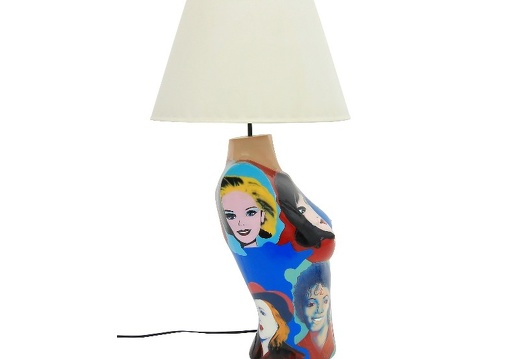 B0475 ANDY WARHOL POP ART LAMP FEMALE 5