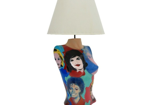 B0475 ANDY WARHOL POP ART LAMP FEMALE 6