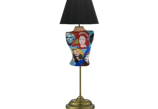 B0477S ANDY WARHOL POP ART LAMP STAND FEMALE 1