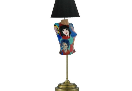 B0477S ANDY WARHOL POP ART LAMP STAND FEMALE 3