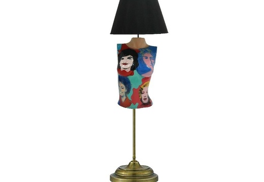 B0477S ANDY WARHOL POP ART LAMP STAND FEMALE 4