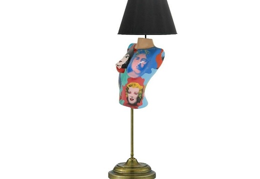 B0477S ANDY WARHOL POP ART LAMP STAND FEMALE 5