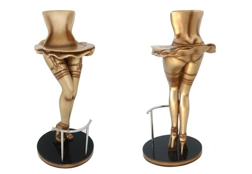 JBF028 GOLD GLAMOROUS SEXY LEGS CHAIR