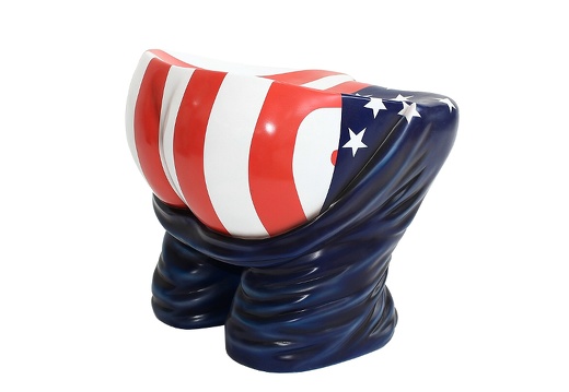 JBF071 FUNNY MALE BOTTOM STOOL ANY FLAGS DESIGNS PAINTED 2