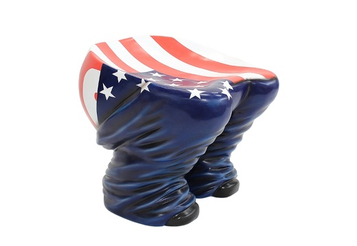 JBF071 FUNNY MALE BOTTOM STOOL ANY FLAGS DESIGNS PAINTED 4