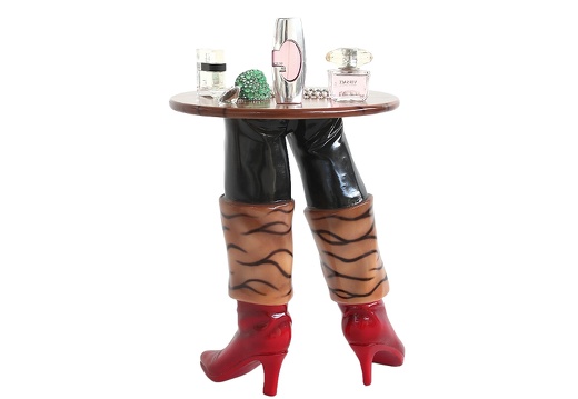 JBF079 SEXY HIGH HEEL RED BOOT SIDE TABLE 2