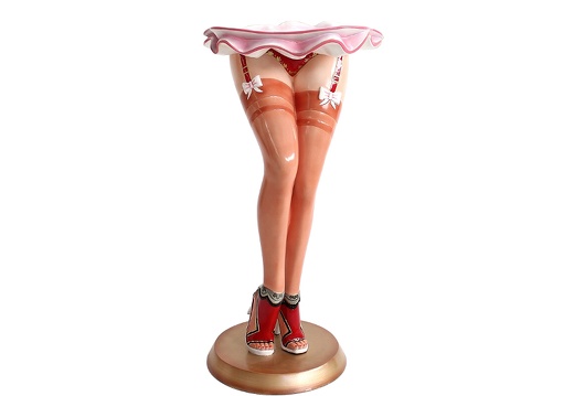 JBF093 SEXY STOCKINGS LEGS PERFUME ACCESSORY DISPLAY STAND BROWN SEAMED STOCKING 1