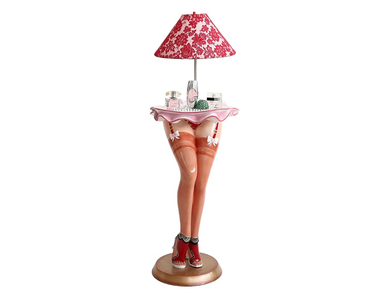 JBF097_SEXY_STOCKINGS_LEGS_PERFUME_ACCESSORY_DISPLAY_STAND_RED_LACE_LAMP_BROWN_SEAMED_STOCKING_1.JPG
