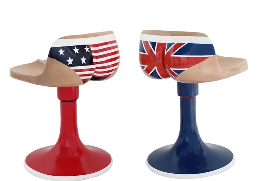 JJ1476 2 X FUNNY SEXY ASS CHAIRS ALL COUNTRY TEAM FLAGS AVAILABLE 2