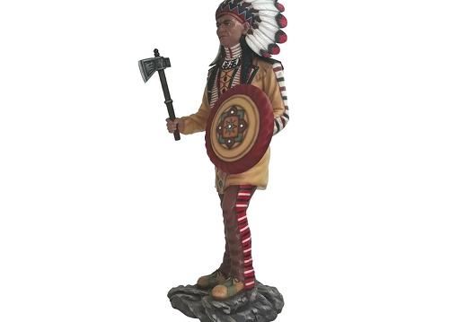 1548 INDIAN WILD WEST STATUE LIFE LIKE LIFE SIZE 3