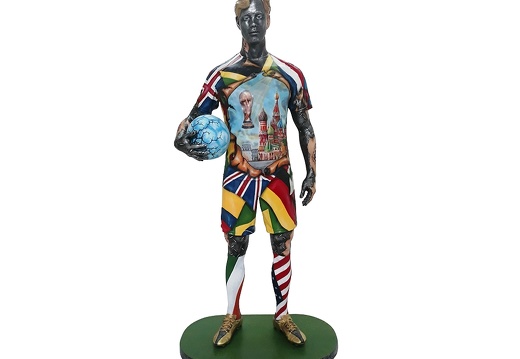 1570 LIFE SIZE FOOTBALL STATUE RUSSIAN WORLD CUP 2018 1