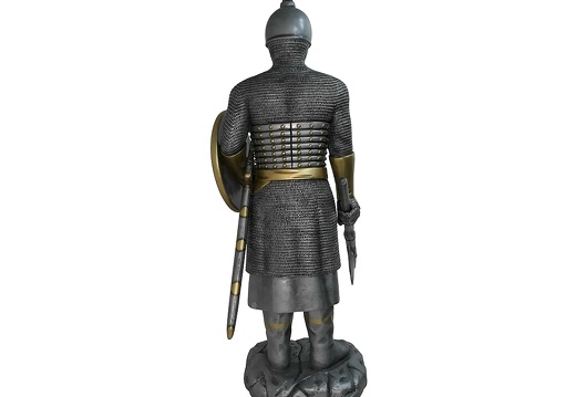 1611 TURKISH MEDIEVAL KNIGHT IN ARMOUR LIFE SIZE STATUE 2