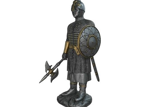 1611 TURKISH MEDIEVAL KNIGHT IN ARMOUR LIFE SIZE STATUE 3