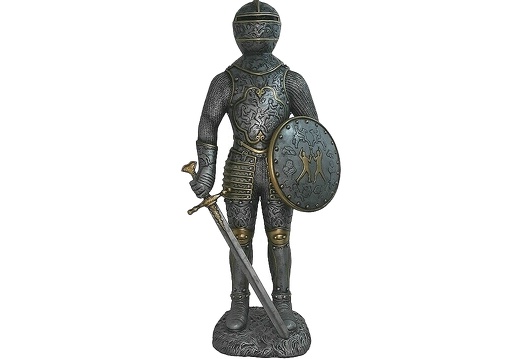 1612 FRENCH MEDIEVAL KNIGHT IN ARMOUR LIFE SIZE STATUE 1