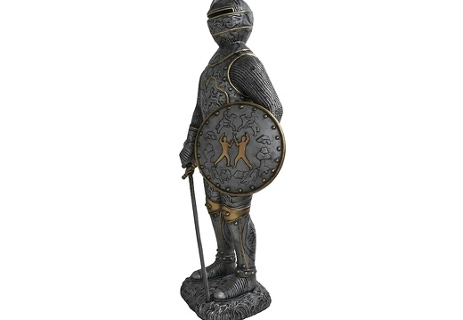 1612 FRENCH MEDIEVAL KNIGHT IN ARMOUR LIFE SIZE STATUE 2
