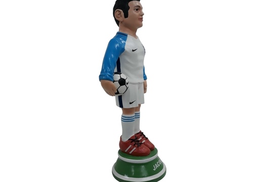 1617 FOOTBALL SOCCER AWARDS STATUE ANY TEAM PAINTED 18 INCHES TALL 2
