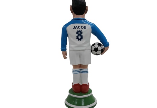 1617 FOOTBALL SOCCER AWARDS STATUE ANY TEAM PAINTED 18 INCHES TALL 3