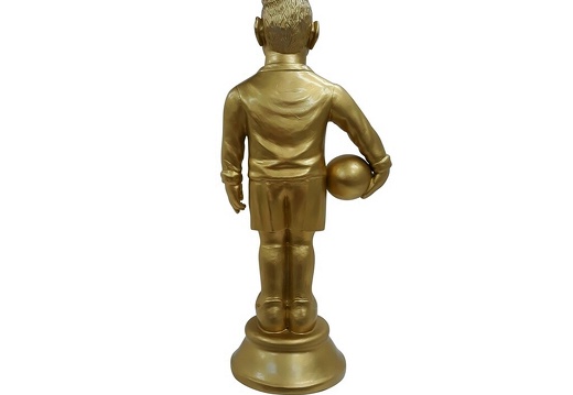 1618 GOLD FOOTBALL SOCCER AWARDS STATUE 18 INCHES TALL 3