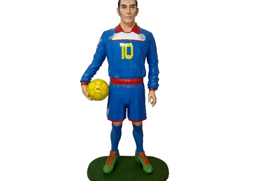 B0234 6 FOOT LIFE SIZE FOOTBALL SOCCER STATUE ALL TEAMS AVAILABLE