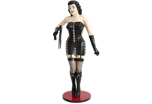 JBH074A SEXY MISTRESS STATUE WITH WHIP