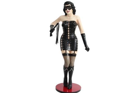 JBH074B SEXY MISTRESS STATUE WITH WHIP MASK 1