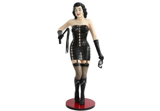 JBH074B SEXY MISTRESS STATUE WITH WHIP MASK 2