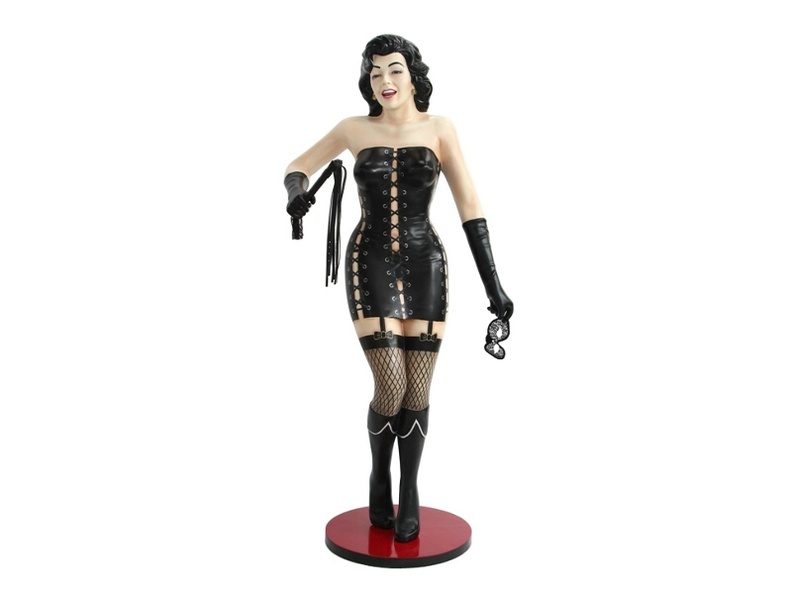 JBH074B_SEXY_MISTRESS_STATUE_WITH_WHIP_MASK_2.JPG