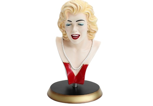 JBHB007 MARILYN MONROE LIFE SIZE BUST WITH GOLD BASE 1