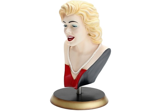 JBHB007 MARILYN MONROE LIFE SIZE BUST WITH GOLD BASE 2