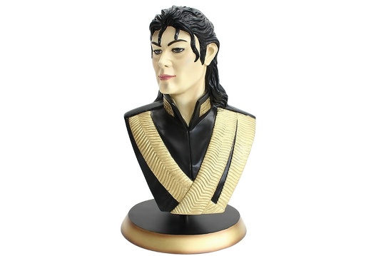 JBHB009 MICHAEL JACKSON HISTORY LIFE SIZE BUST WITH GOLD BASE 1
