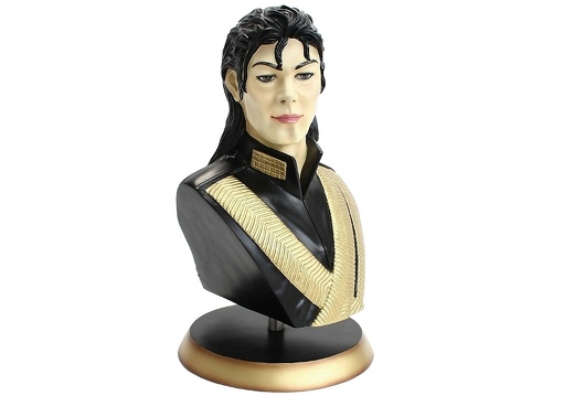 JBHB009 MICHAEL JACKSON HISTORY LIFE SIZE BUST WITH GOLD BASE 2