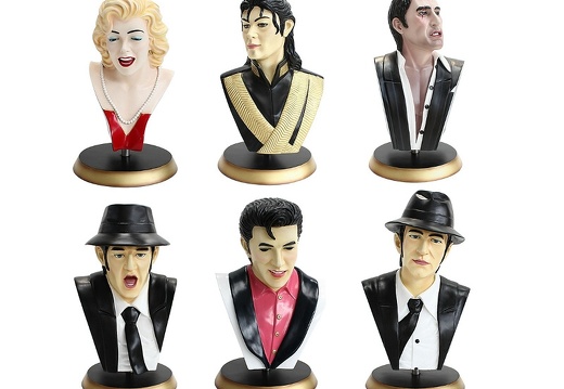JBHB010 FAMOUS CELEBRITIES LIFE SIZE BUSTS WITH GOLD BASE