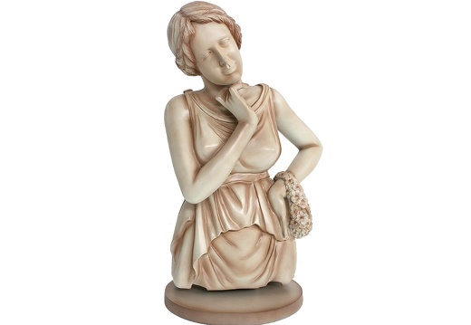 JBSH010 ANTIQUE APHRODITE MARPLE BUST WITH STAND