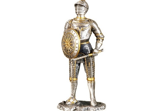 JJ1254 MEDIEVAL KNIGHT IN ARMOUR LIFE SIZE STATUE