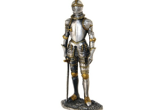 JJ1255 MEDIEVAL KNIGHT IN ARMOUR LIFE SIZE STATUE
