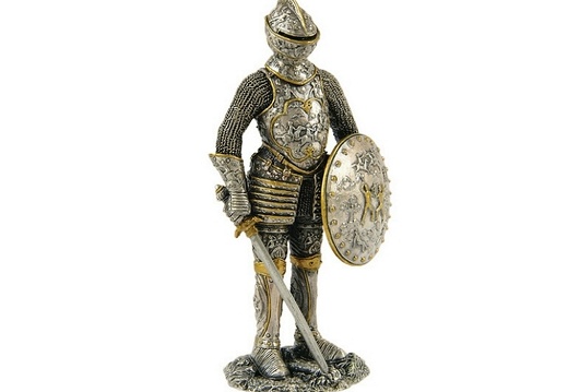 JJ1259 MEDIEVAL KNIGHT IN ARMOUR LIFE SIZE STATUE