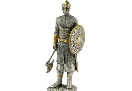 JJ1260 MEDIEVAL KNIGHT IN ARMOUR LIFE SIZE STATUE