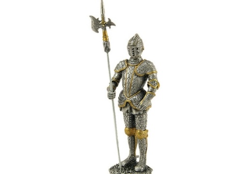 JJ1261 MEDIEVAL KNIGHT IN ARMOUR LIFE SIZE STATUE