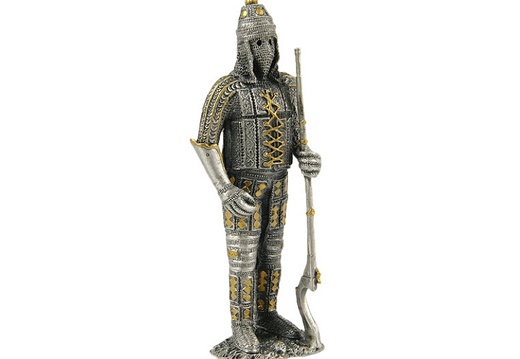 JJ1262 MEDIEVAL KNIGHT IN ARMOUR LIFE SIZE STATUE