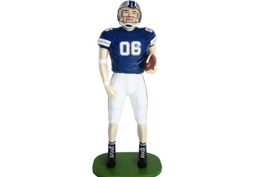 JJ1583 AMERICAN FOOTBALL PLAYER STATUE ANY TEAM COLORS PAINTED 1