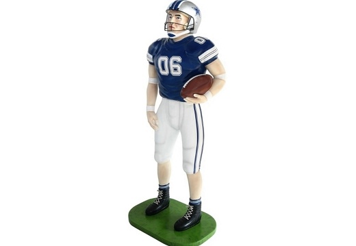 JJ1583 AMERICAN FOOTBALL PLAYER STATUE ANY TEAM COLORS PAINTED 2