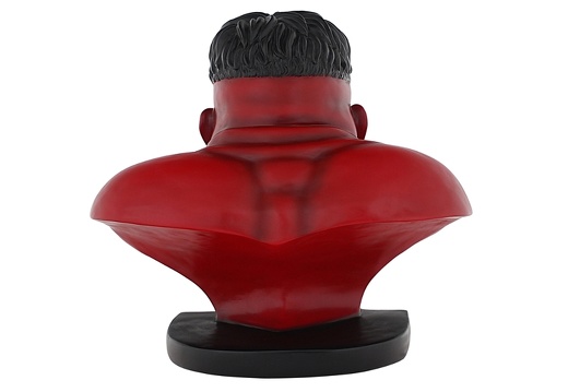 JJ1812R INCREDIBLE RED HULK LIFE SIZE BUST 4