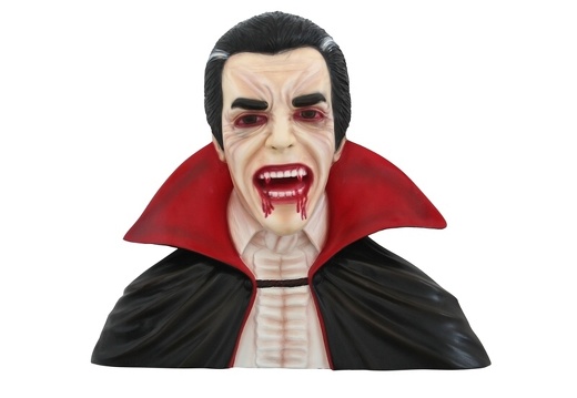 JJ1862 COUNT DRACULA BUST WALL MOUNTED 1