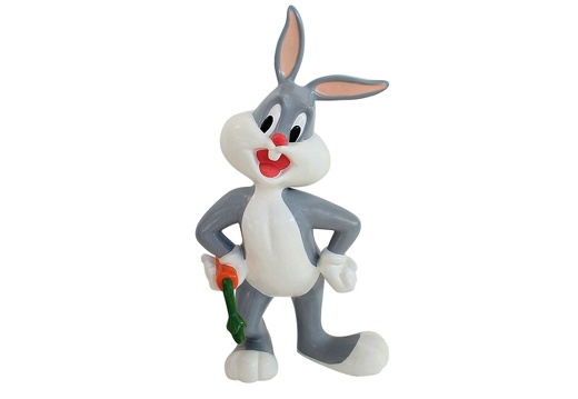 JJ297 LIFE SIZE LONEY TUNES BUGS BUNNY STATUE