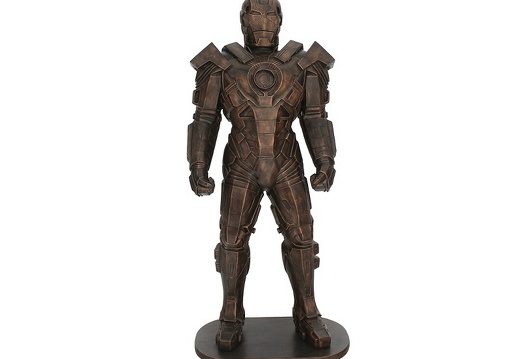 JJ6165 BRONZE IRON MAN WITH WORKING CHEST LIGHT RAY 2