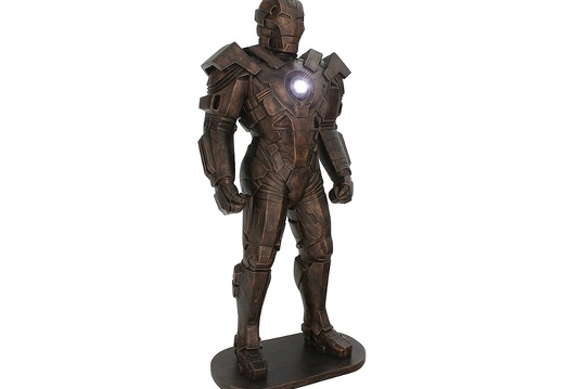 JJ6165 BRONZE IRON MAN WITH WORKING CHEST LIGHT RAY 3