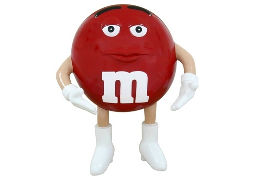 JJ6200 FUNNY RED CHOCOLATE MM ADVERTISING STATUE MALE 1