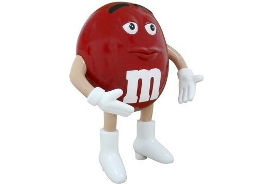 JJ6200 FUNNY RED CHOCOLATE MM ADVERTISING STATUE MALE 2